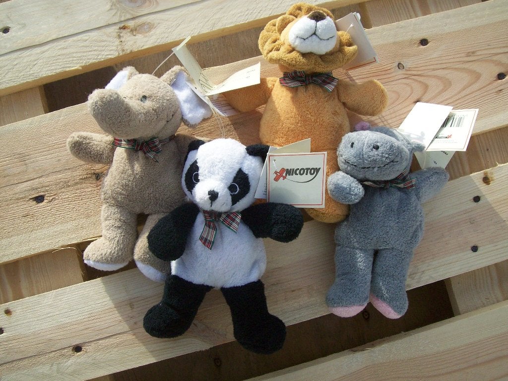 4 Nieuwe knuffels met beans, 4 verschillende. nieuw., Ophalen of Verzenden, Nieuw, Met label