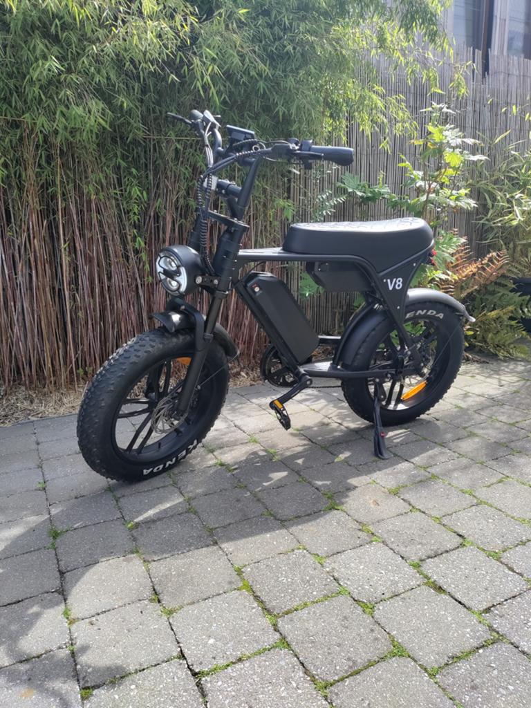 Ouxi V8 fatbike – dubbele accu (120km), Ophalen, Gebruikt, 50 km per accu of meer