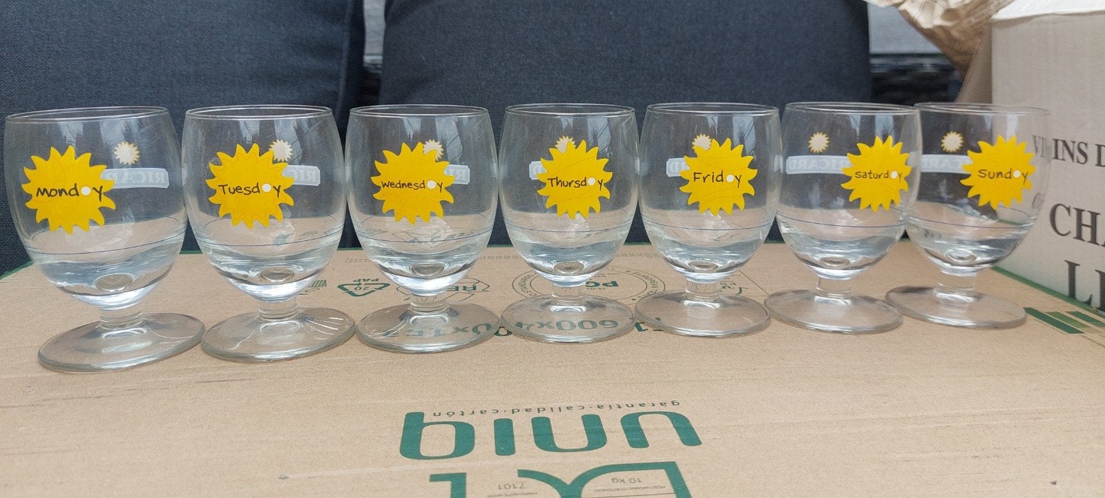verres ricard les 7 jours de la semaine complète, Enlèvement ou Envoi
