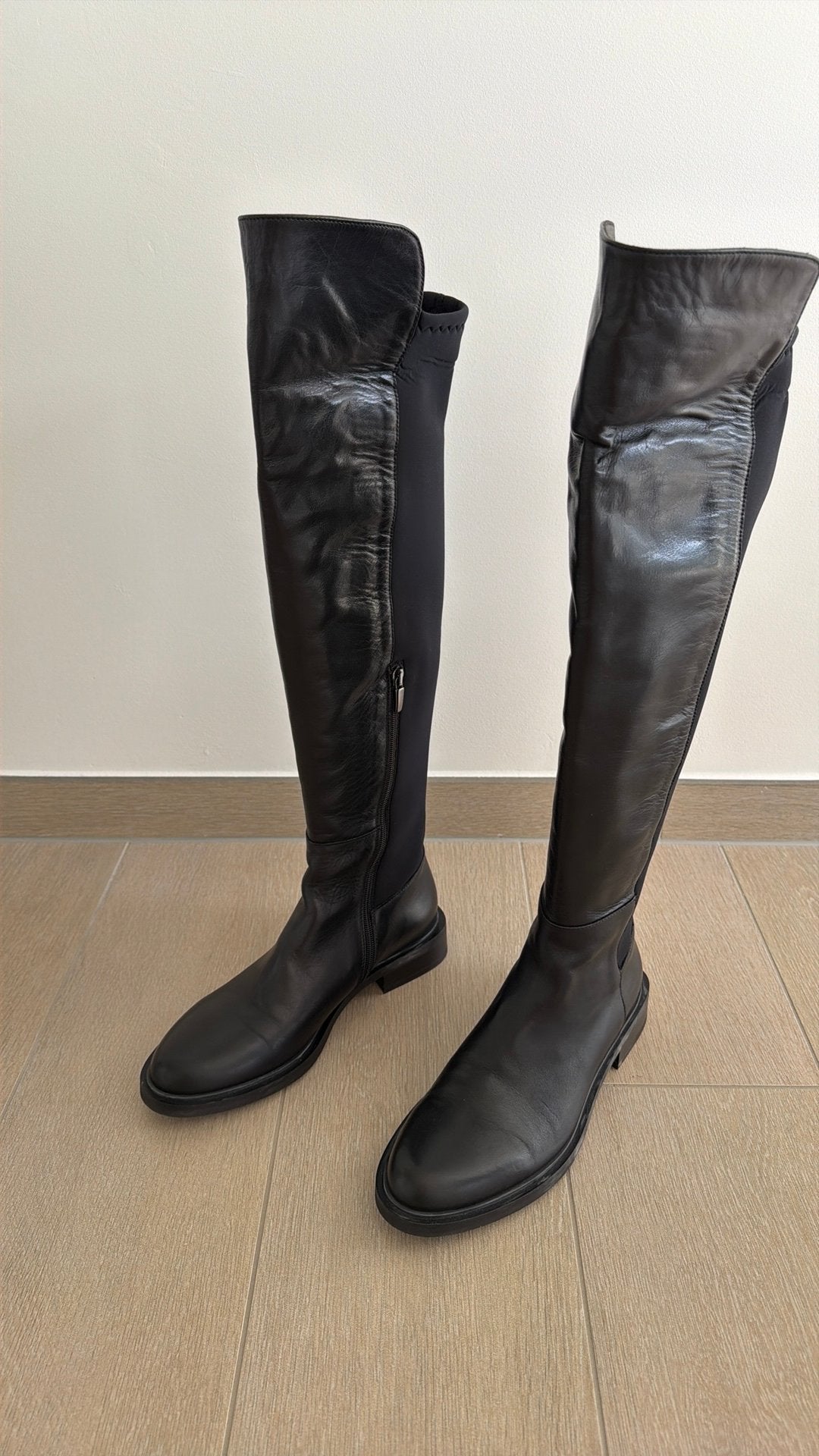 Mooie zwarte  nieuwe overknee laarzen, Kleding | Dames, Ophalen, Zo goed als nieuw
