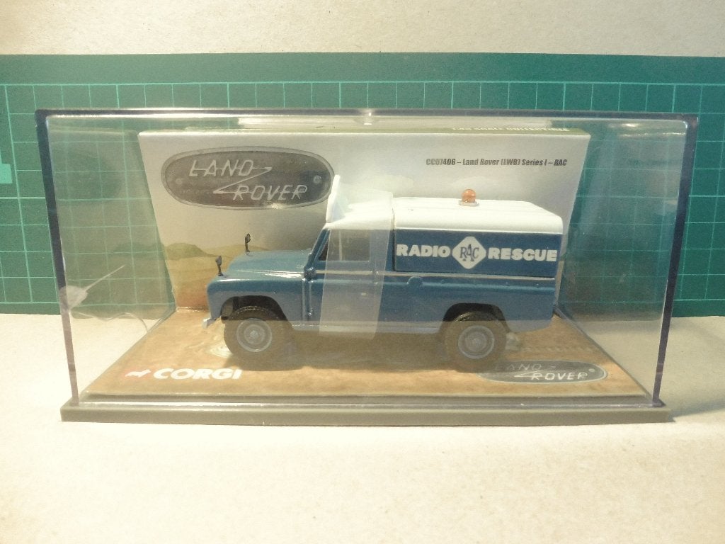 1:43 Corgi CC07406 Land Rover Series I RAC Radio Rescue, Enlèvement ou Envoi, Utilisé, Voiture, Corgi