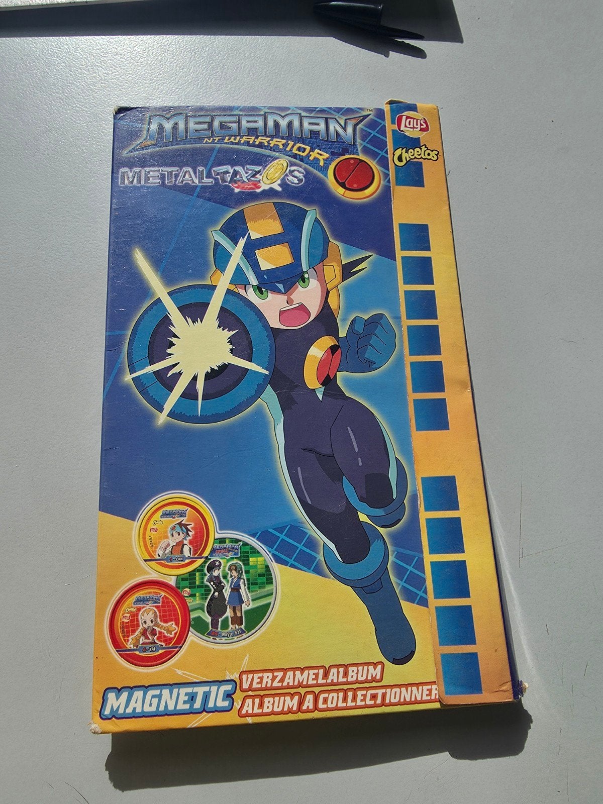 Album collector de Metal Tazos aimantés MegaMan NT Warrior –, Collections, Enlèvement ou Envoi