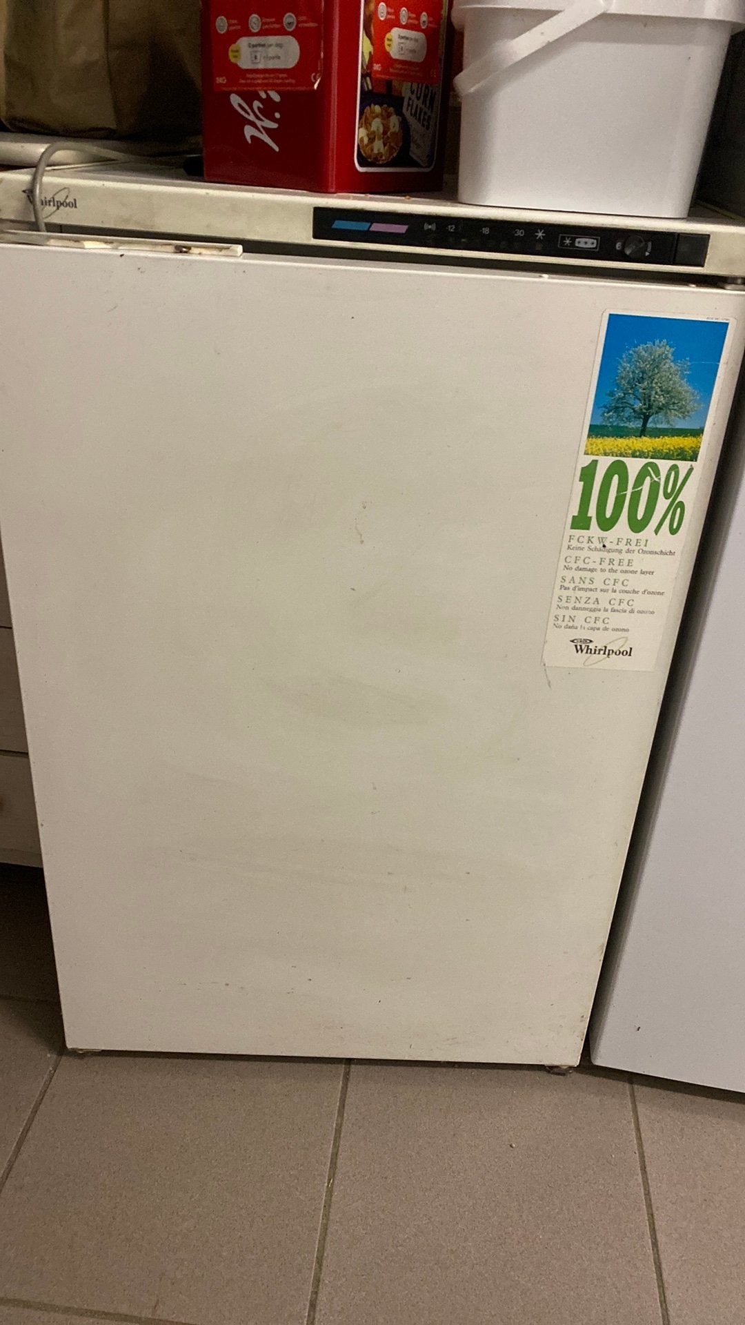 Diepvrirskast whirlpool, Elektronische apparatuur, Koelkasten en IJskasten, Ophalen, Zo goed als nieuw