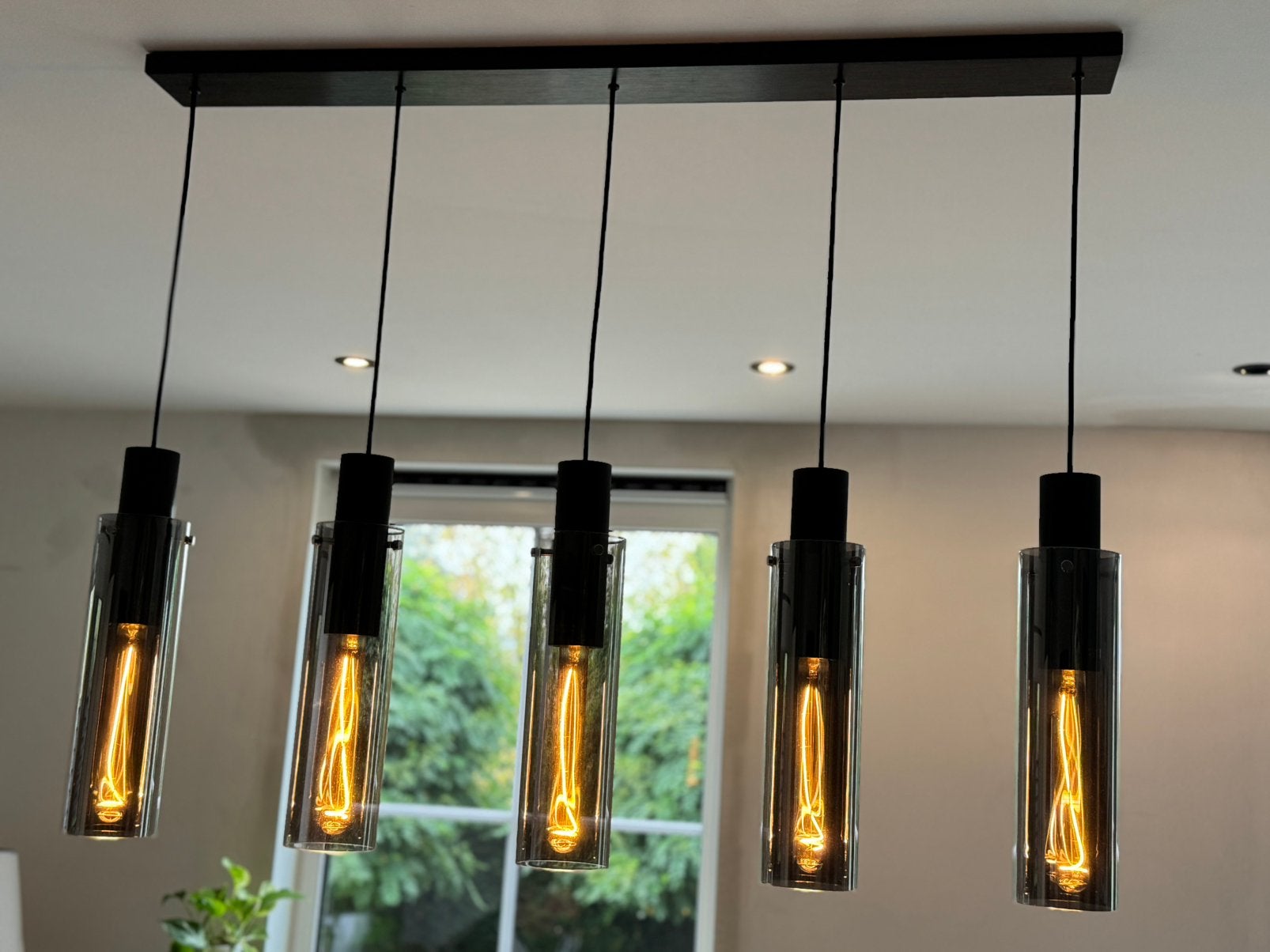 Lucide hanglamp met warm wit licht, incl 5 lampen, Huis en Inrichting, Ophalen, Zo goed als nieuw