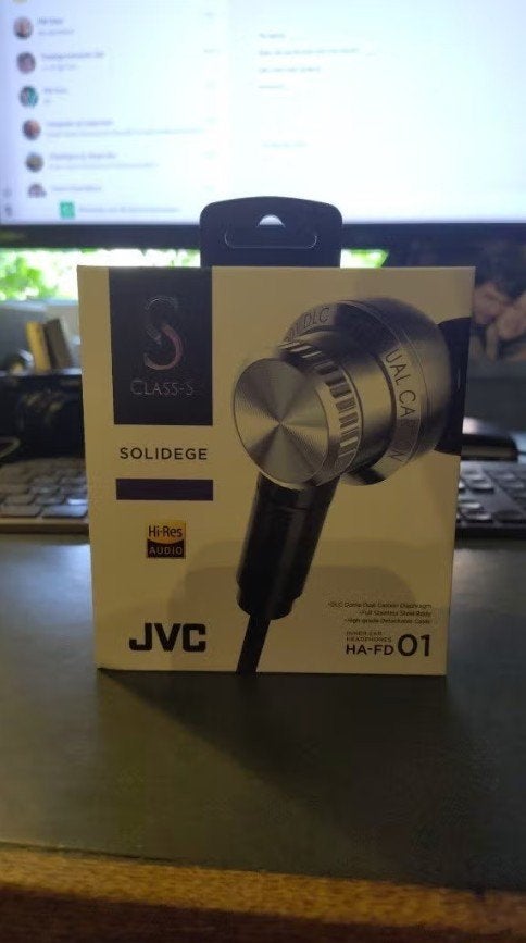 JVC HA-FD01 CLASS-S SOLIDEGE In-Ear Earphones, Enlèvement ou Envoi, Gris, Autres marques, Comme neuf