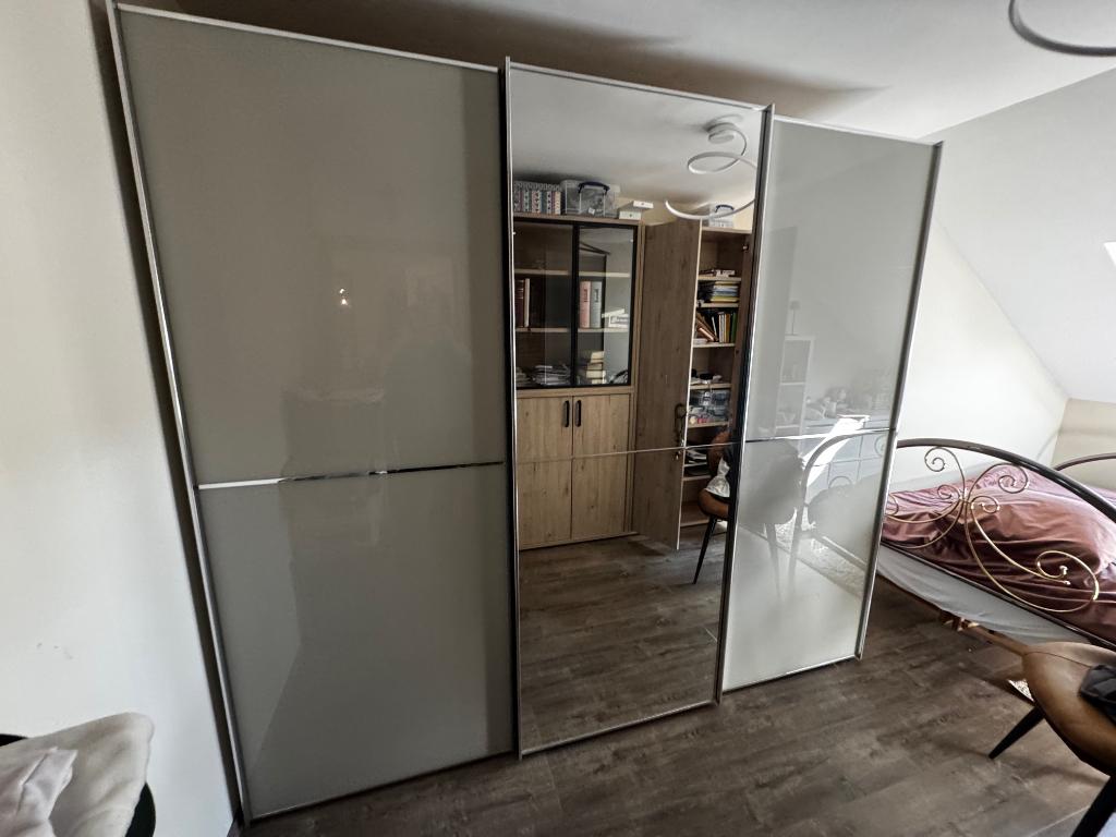 Schuifdeurkast SINFONIE PLUS + bijhorende commode Rubin DN, 200 cm of meer, 200 cm of meer, Italiaans design, 50 tot 75 cm