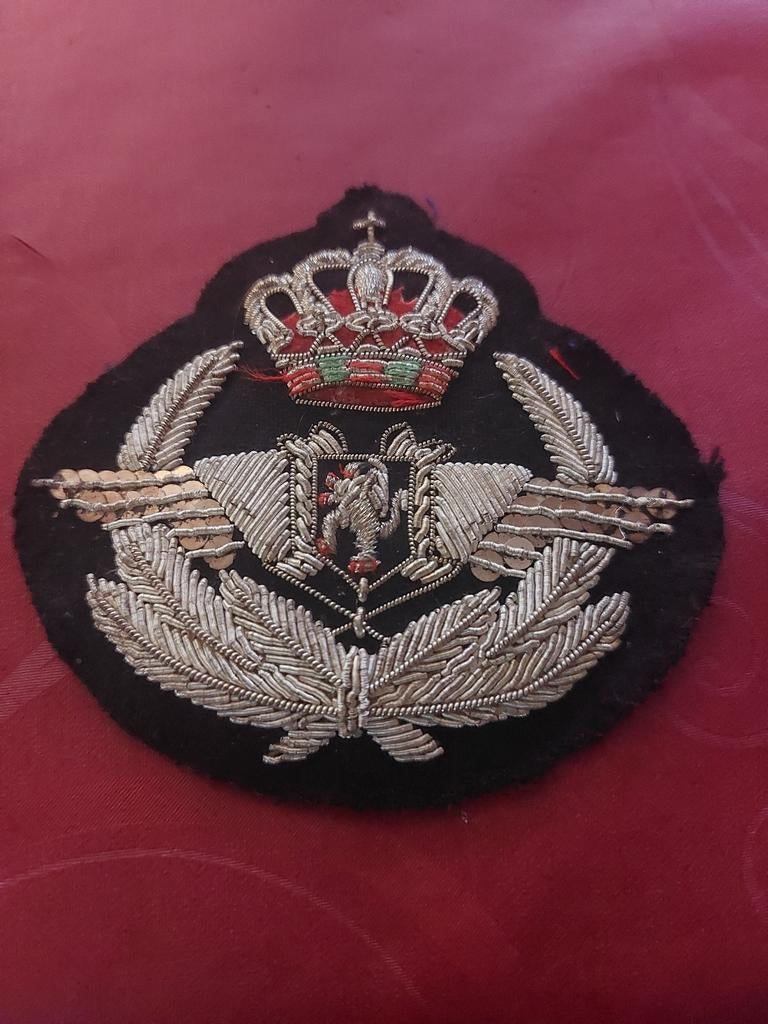 Embleem baret officier Belgische luchtmacht, Ophalen of Verzenden, Luchtmacht, Embleem of Badge