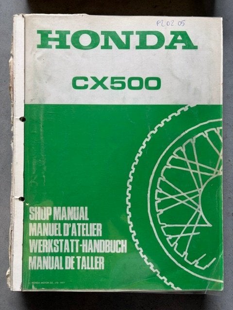 Werkplaatshandboek Honda CX500, Motoren, Handleidingen en Instructieboekjes, Ophalen of Verzenden, Honda