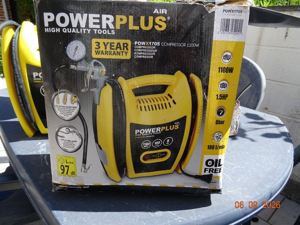 Gonfleur  POWERPLUS  powx1705, Enlèvement ou Envoi, Comme neuf