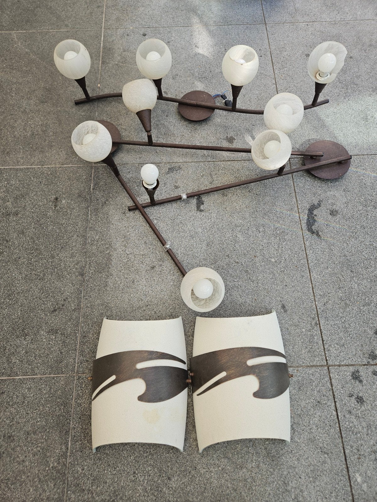 wandverlichting en 2 plafond verlichtingen, Ophalen, LED