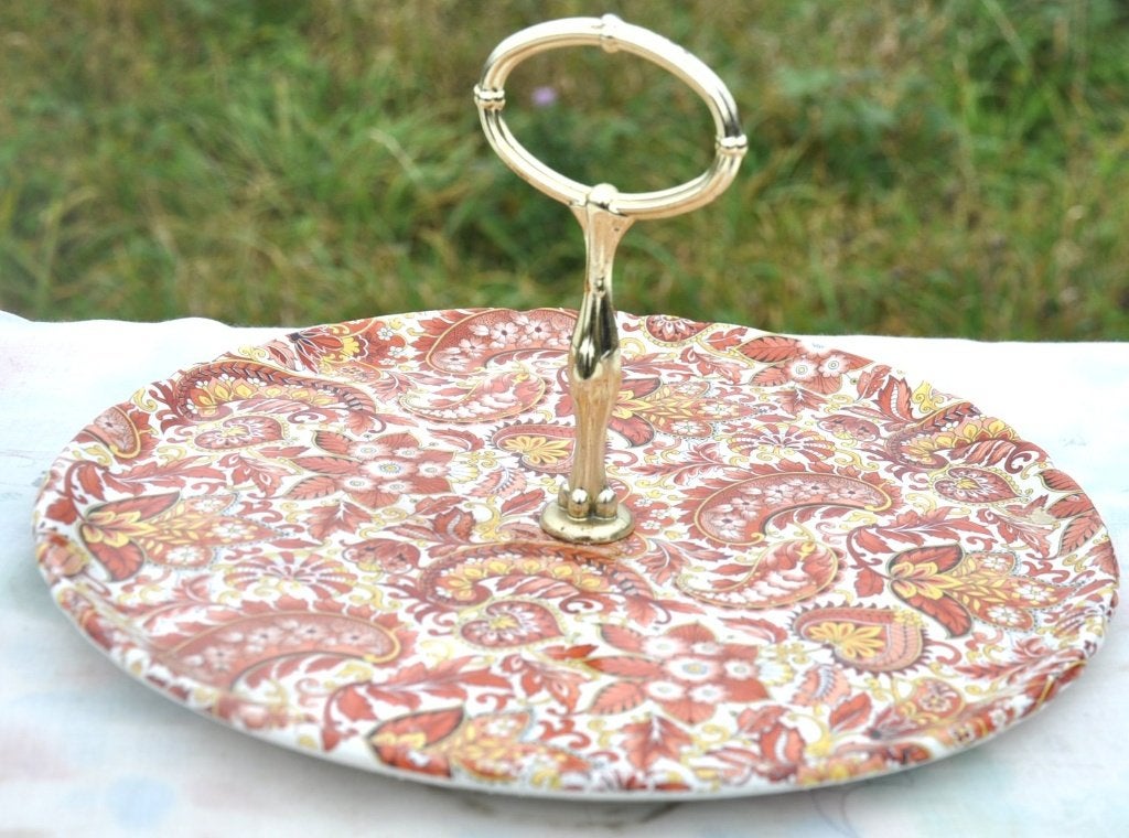 plat a mignardise ou fromage motif cachemire, Enlèvement ou Envoi