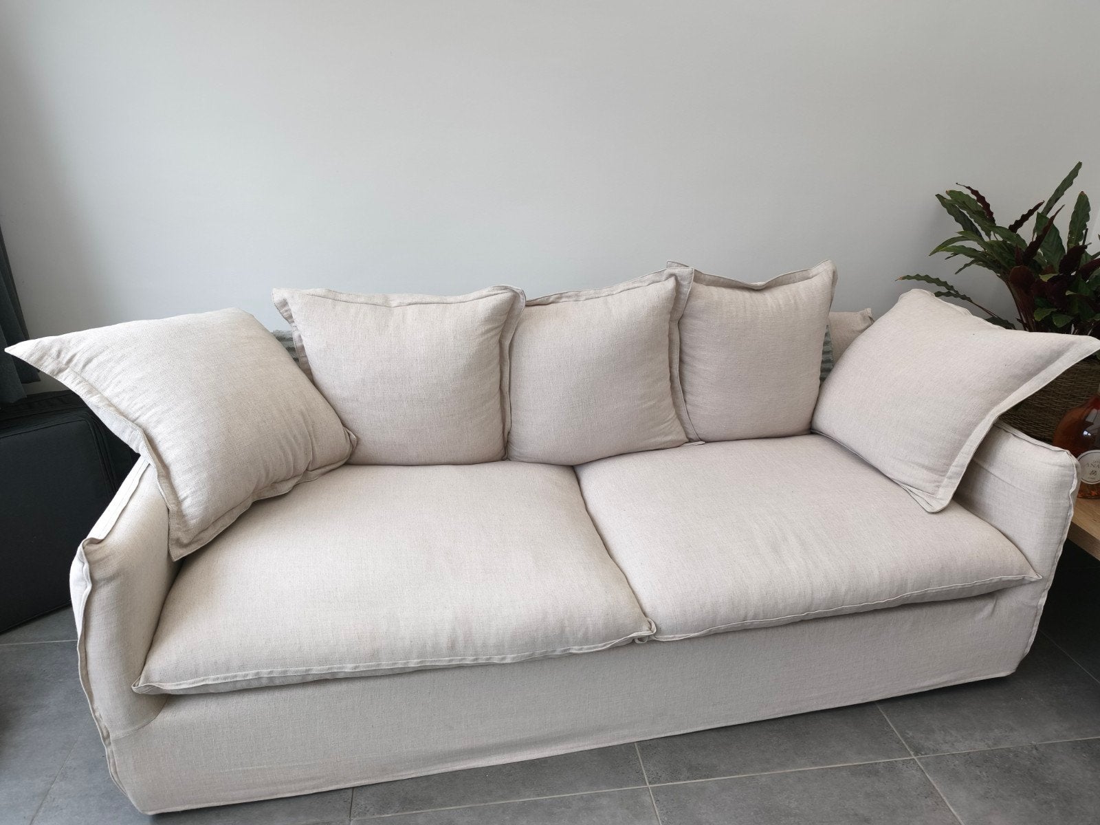 Zetel nieuw, nieuwprijs is 900€ bij Maisons du monde, Ophalen, 75 tot 100 cm, Stof, 200 tot 250 cm