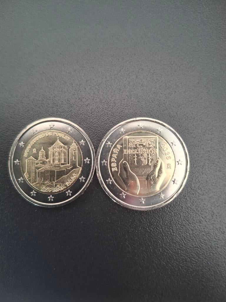 2 euromunten Spanje 2026, Ophalen of Verzenden