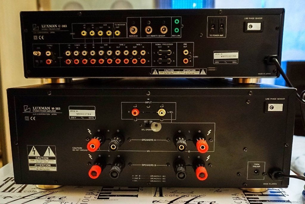 Ensemble Luxman M 383 et C 383, TV, Hi-fi & Vidéo, Amplificateurs & Ampli-syntoniseurs, Comme neuf, Autres marques, Enlèvement