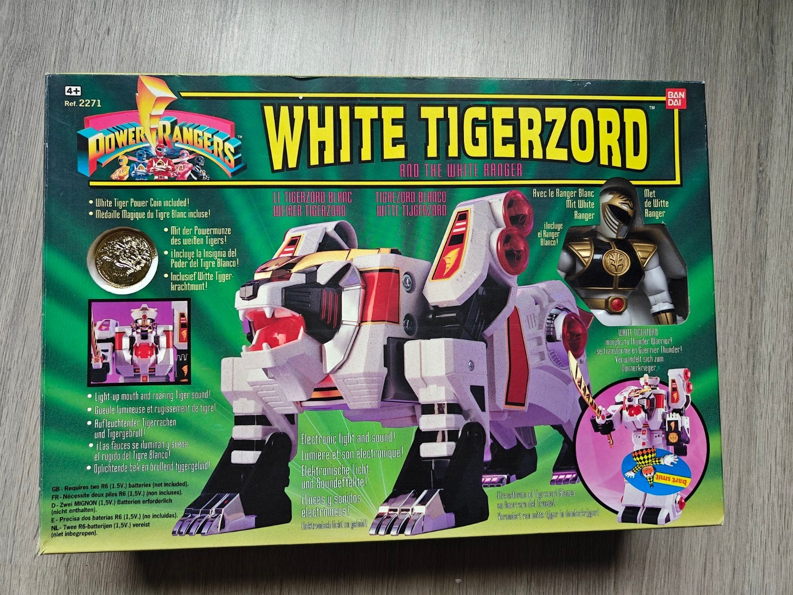 Mighty Morfin Power Rangers Tigerzord, Collections, Jouets, Enlèvement ou Envoi, Neuf