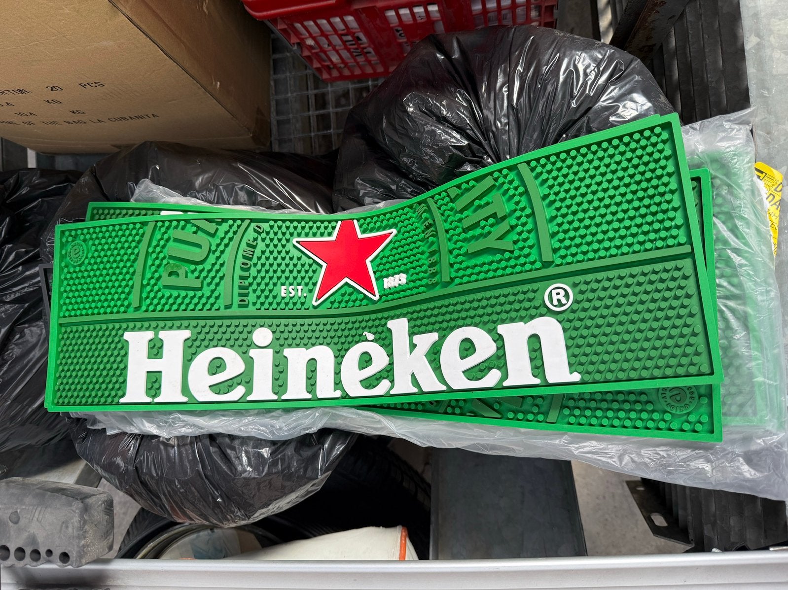 Nieuw Heineken Barmat – Origineel – Horeca – Mancave, Verzamelen, Merken en Reclamevoorwerpen, Nieuw, Gebruiksvoorwerp, Ophalen of Verzenden