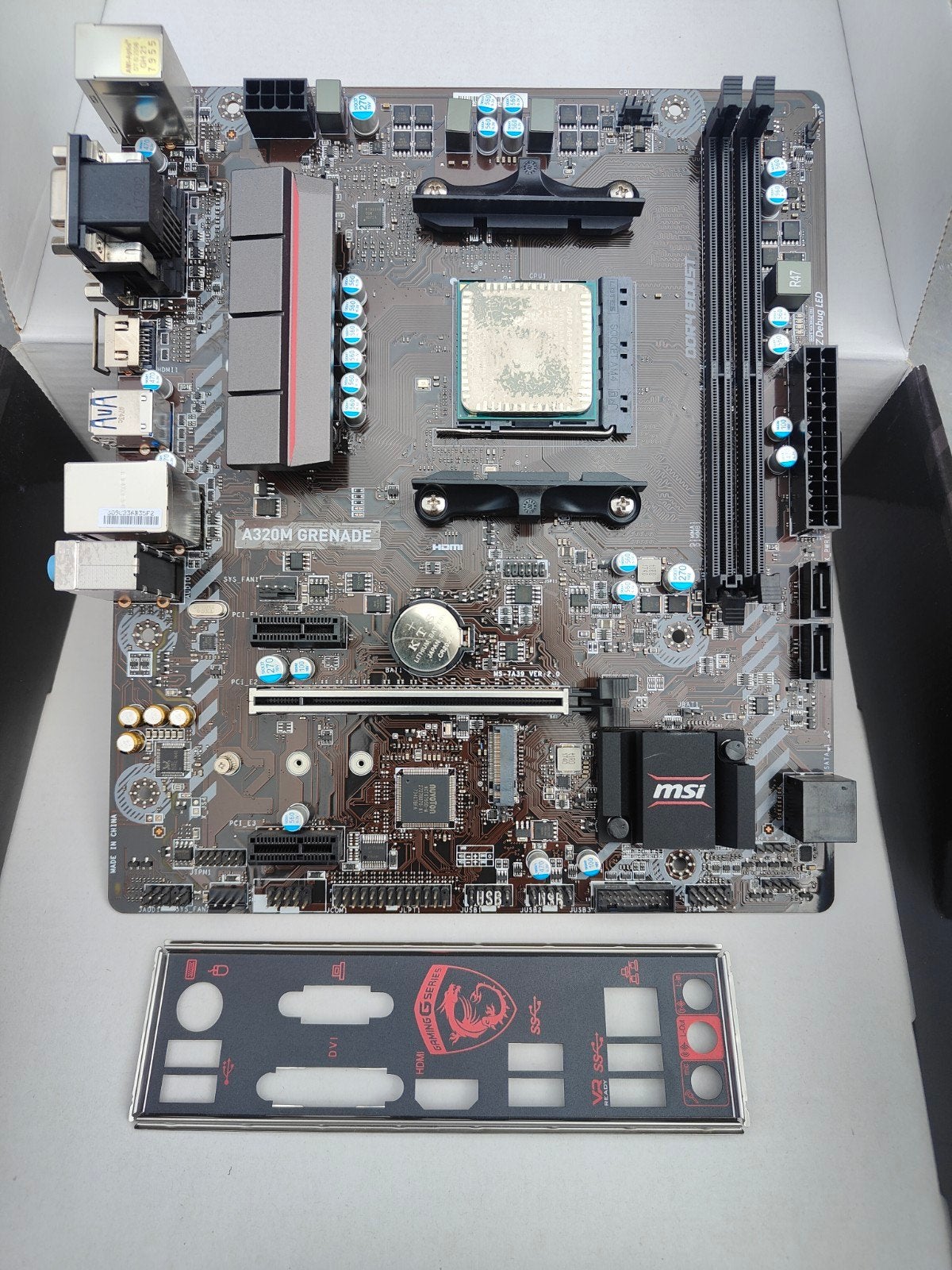 MSI A320 grenade AM4, Computers en Software, Moederborden, Ophalen, Mini-ATX, DDR4, AM4