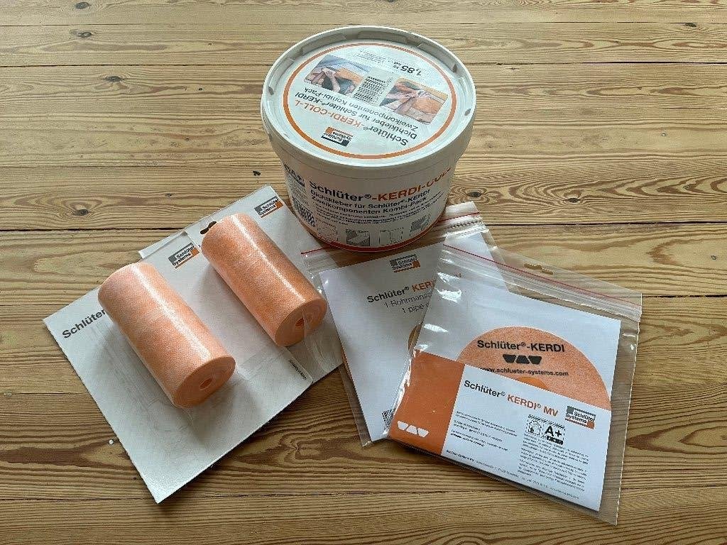 Diverse Kerdi waterdichtingen, Ophalen, Nieuw