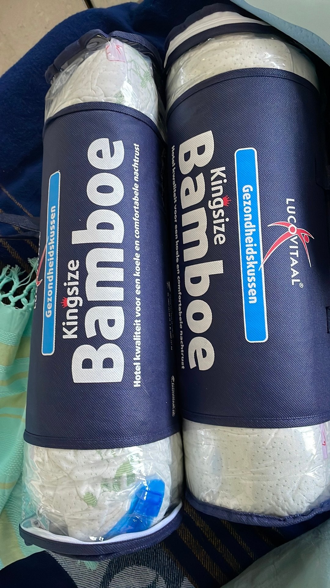 2 kingsize bamboe hoofdkussens, Bricolage & Construction, Peinture, Vernis & Laque, Enlèvement, Neuf