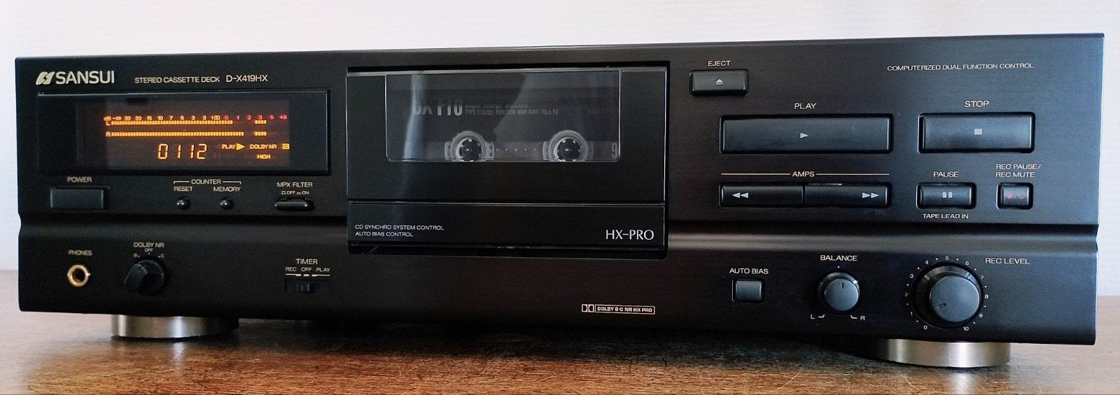Lecteur de cassettes SANSUI D-X419 HX., TV, Hi-fi & Vidéo, Enlèvement