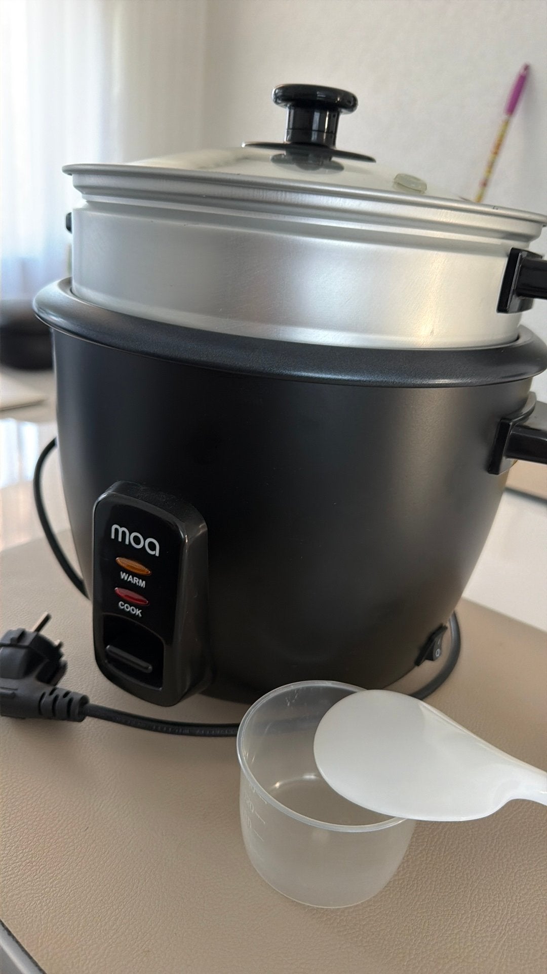 MOA Rijstkoker met Stomer (RC18B) – 1,5 Liter, Electroménager, Enlèvement, Comme neuf