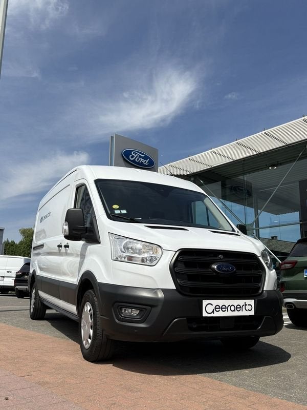 Ford Transit 350L L3H2 TD Trend AUT FWD, Auto's, Stof, 4 cilinders, Wit, Bedrijf