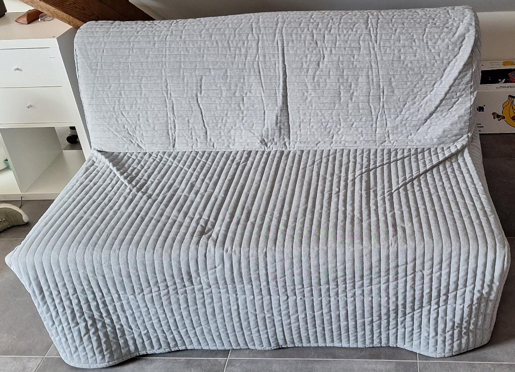 Zetelbed, Huis en Inrichting, Slaapkamer | Slaapbanken, Ophalen, Tweepersoons, Zo goed als nieuw, Grijs