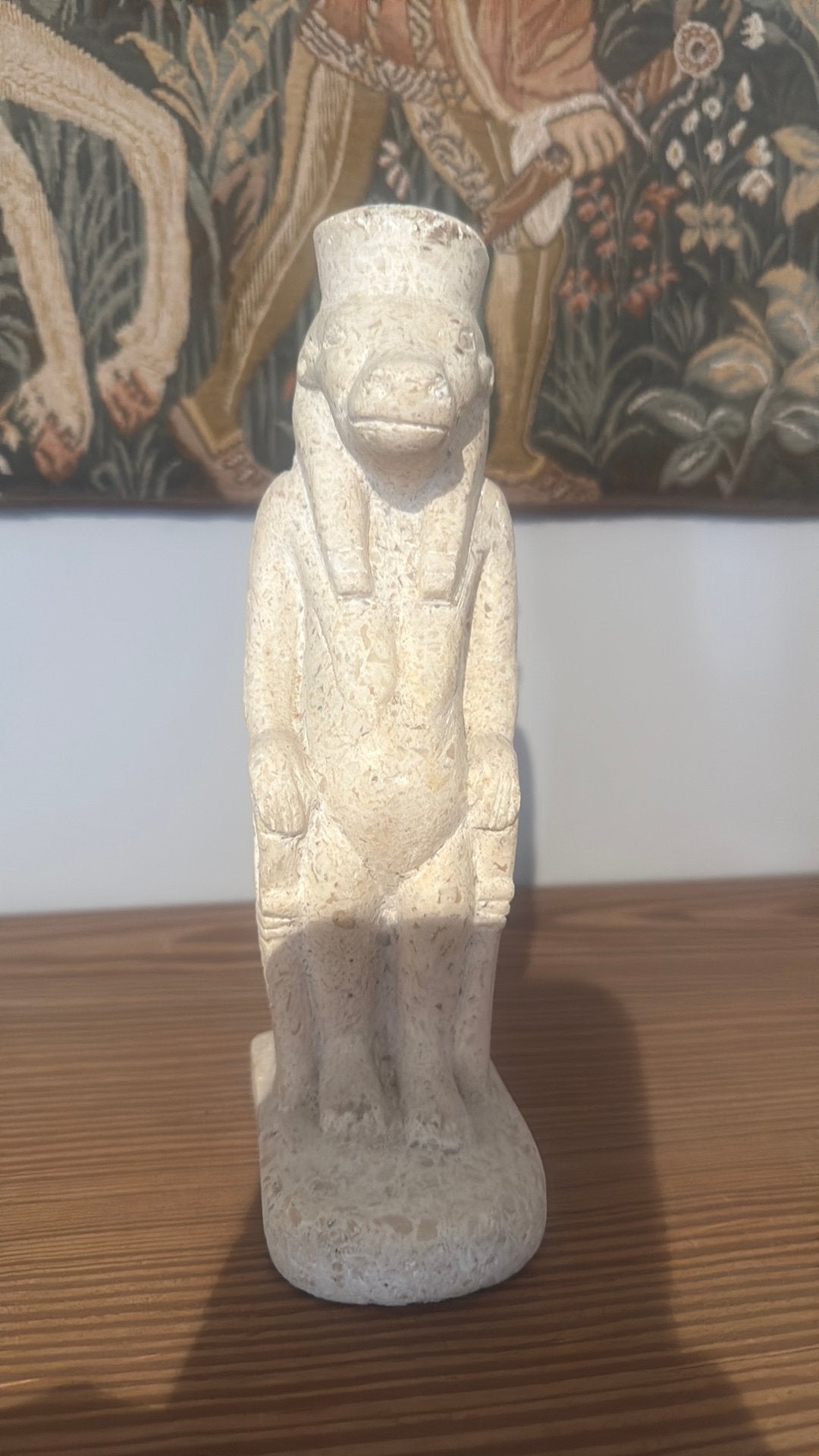 Statue de Tawereth en Égypte, Pierre/céramique, Beige, Comme neuf, Enlèvement
