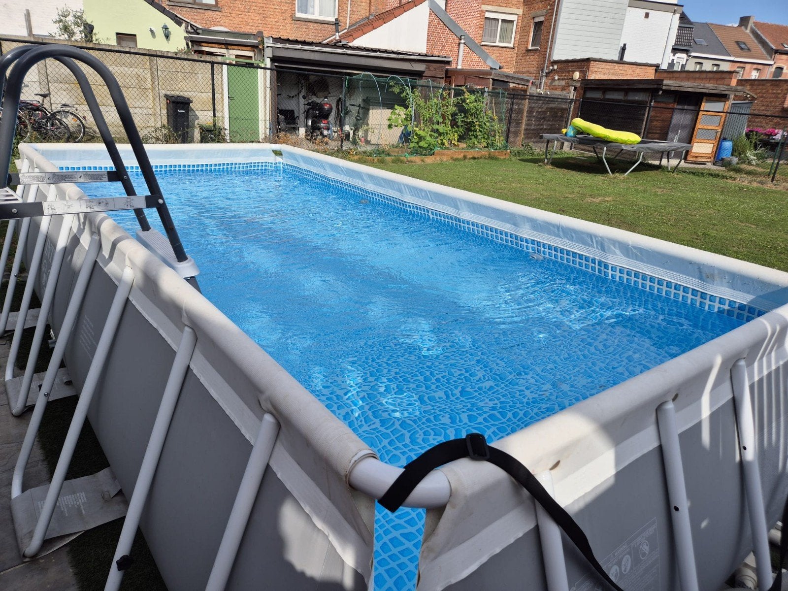 Zwembad 400x200 compleet met zandfilter en warmtepomp, Tuin en Terras, Ophalen