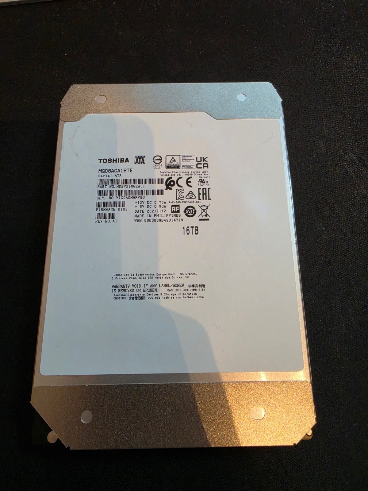 Toshiba 16TB HDD (10 stuks), Computers en Software, Harde schijven, Intern, Server, Ophalen of Verzenden, 16tb