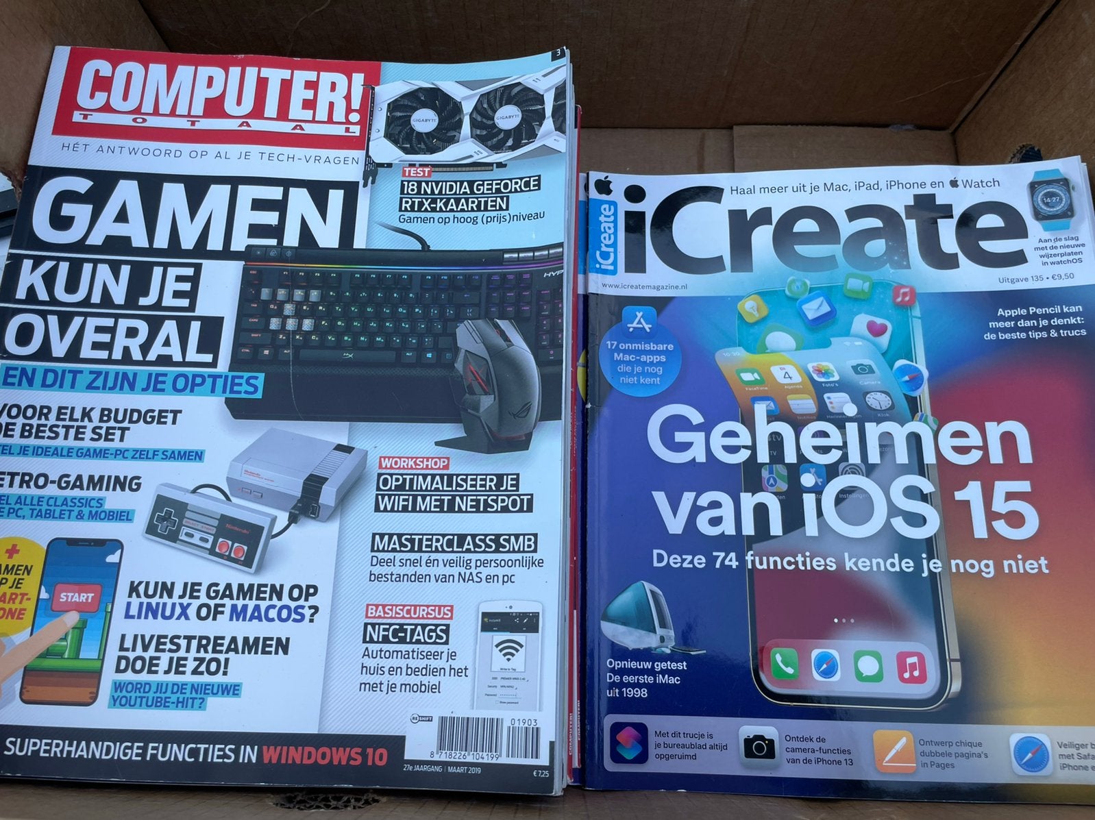 Computer totaal en icreate verschillende jaargangen gratis, Ophalen, Zo goed als nieuw