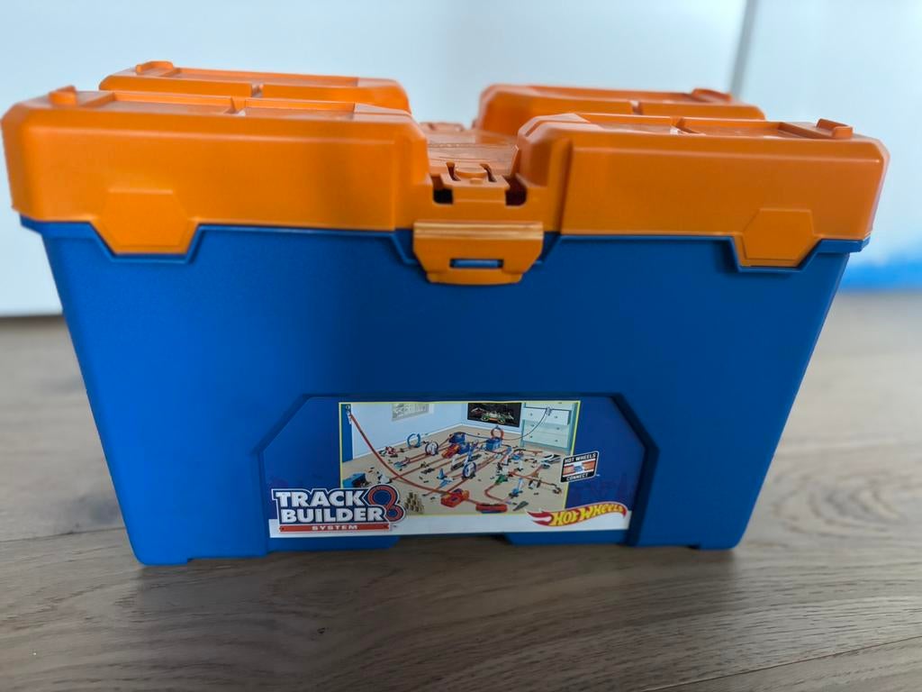 Hotweels Track builder doos +GLC96 Track Builder Triple Loop, Ophalen of Verzenden, Gebruikt