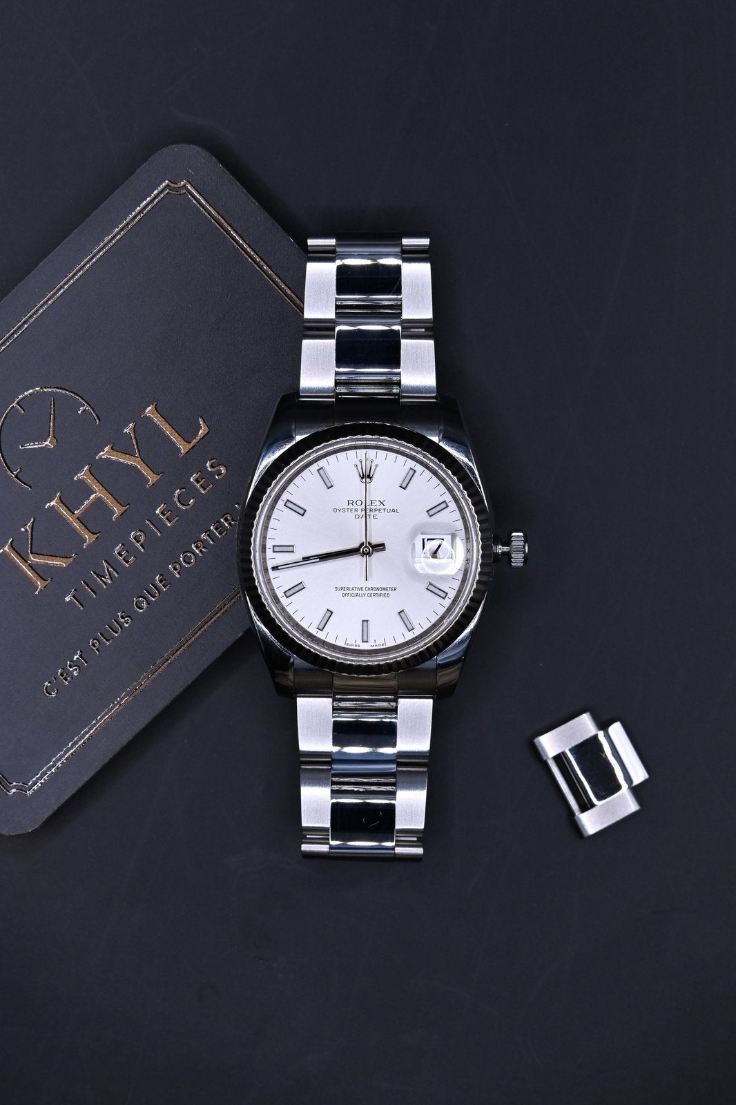 Rolex Oyster Perpetual Date 34, Ophalen, Staal, Polshorloge, Zo goed als nieuw