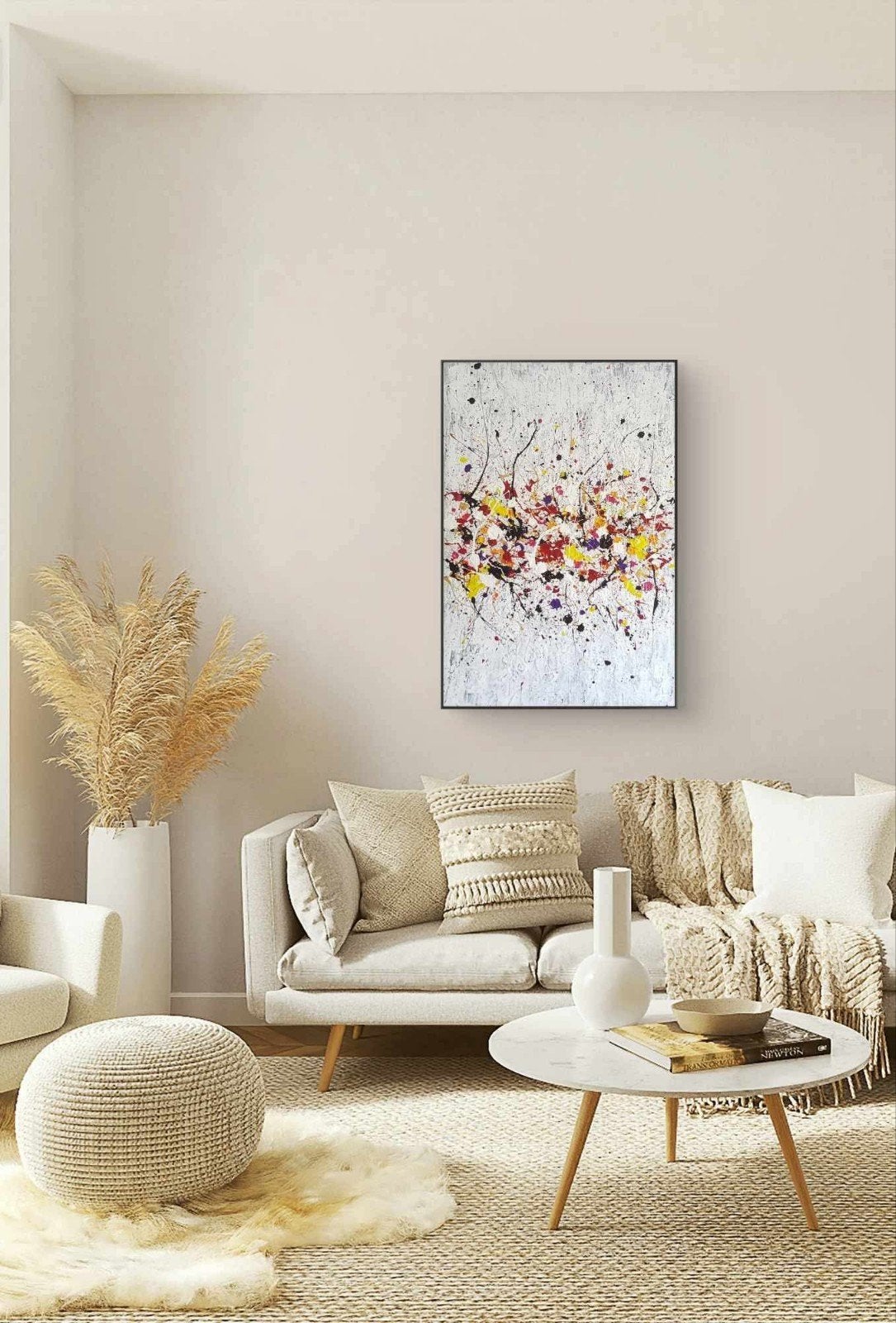 Always happy, Antiek en Kunst, Kunst | Schilderijen | Abstract, Ophalen