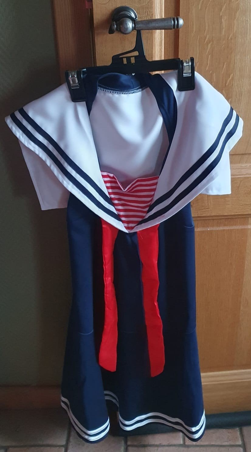 Matrozenpakje dames maat 40 carnavalskleding met masker, Maat 38/40 (M), Ophalen of Verzenden, Zo goed als nieuw, Kleding