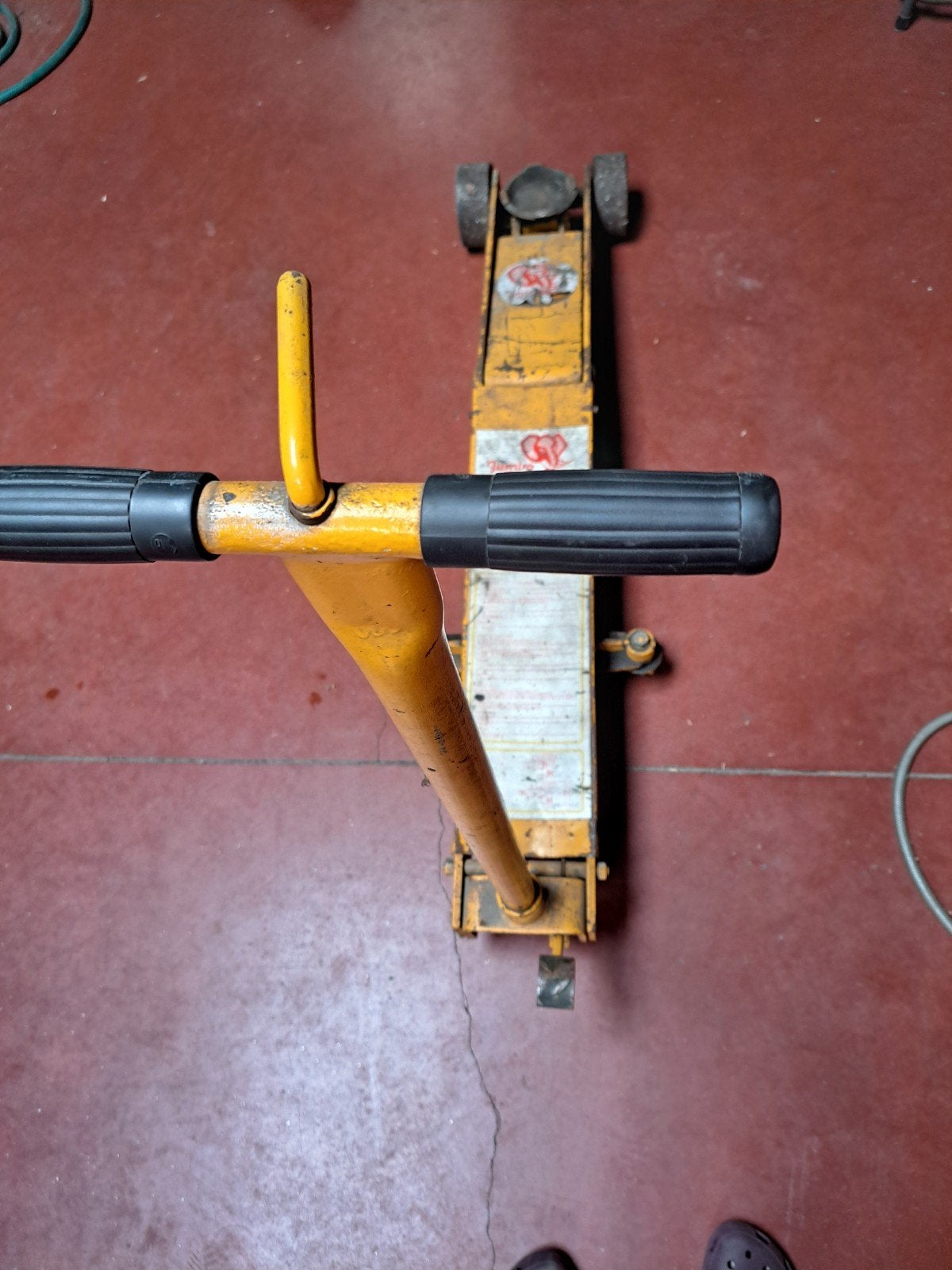 Hydraulische garagekrik merk Jumbo Jack, Ophalen, Gebruikt, Hydraulisch, Garagekrik