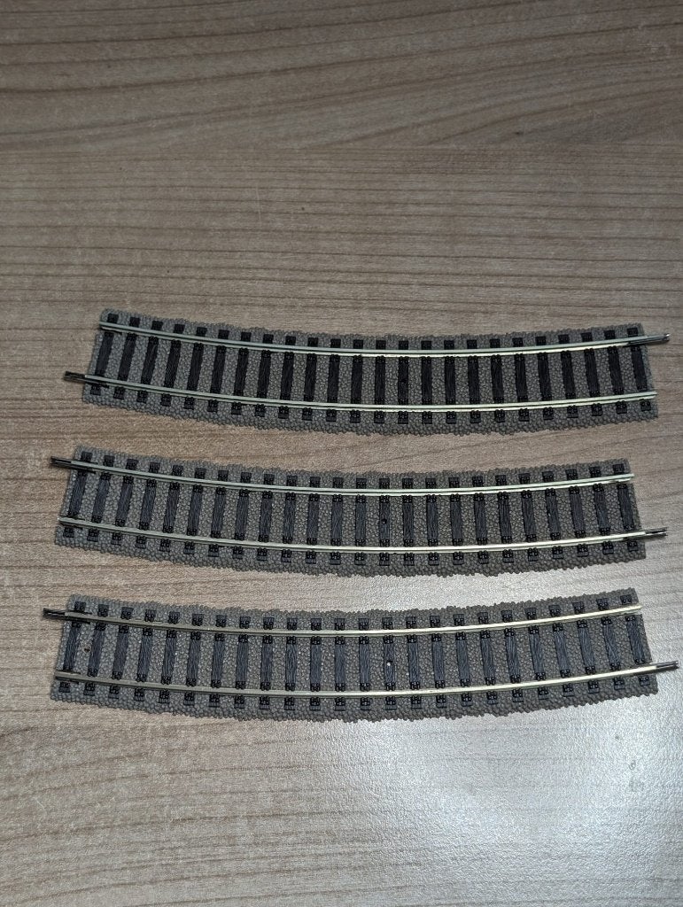 3 x Fleischmann 6133 H0 Gebogen rail 547mm Profi-rails, Ophalen of Verzenden, Zo goed als nieuw, Rails, Fleischmann