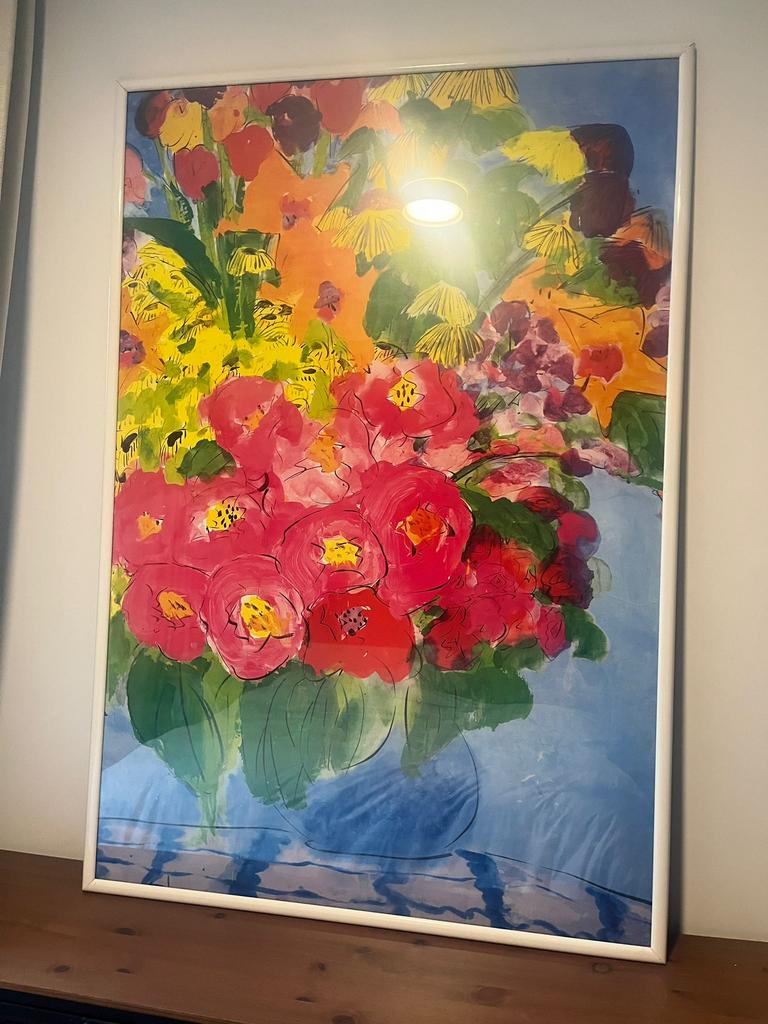 Grand tableau Walasse Ting 100 x 150 cm !, Antiquités & Art, Enlèvement