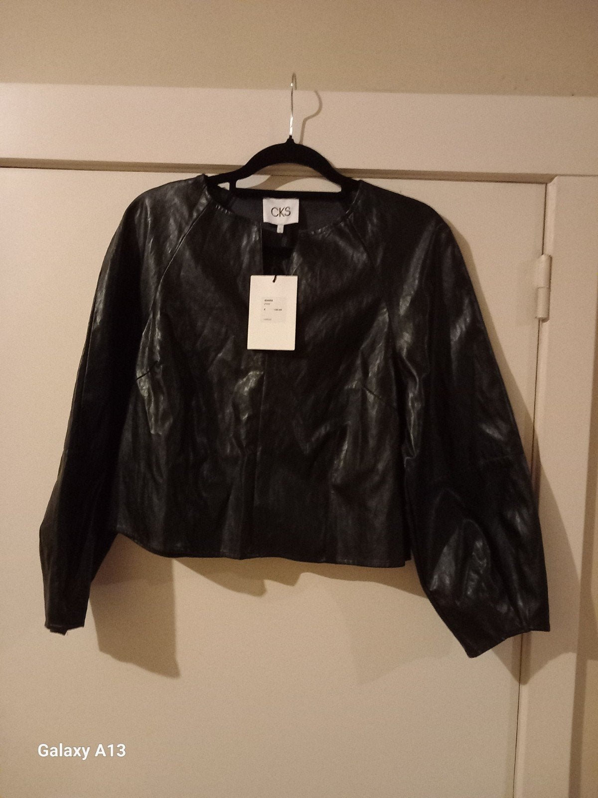 leren vestje cks, Kleding | Dames, Zwart, Maat 42/44 (L), Nieuw, Ophalen