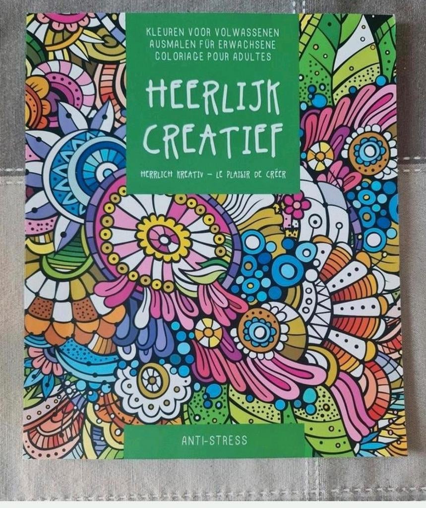 Kleurboek : heerlijk creatief voor volwassenen, Ophalen of Verzenden