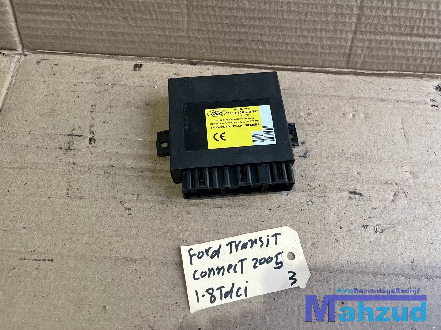 FORD TRANSIT CONNECT Alarm module 2T1T15K600BC 2002-2012, Info@ford.com, Ford Motor Company, American Road 1
48126  Dearborn, Ford