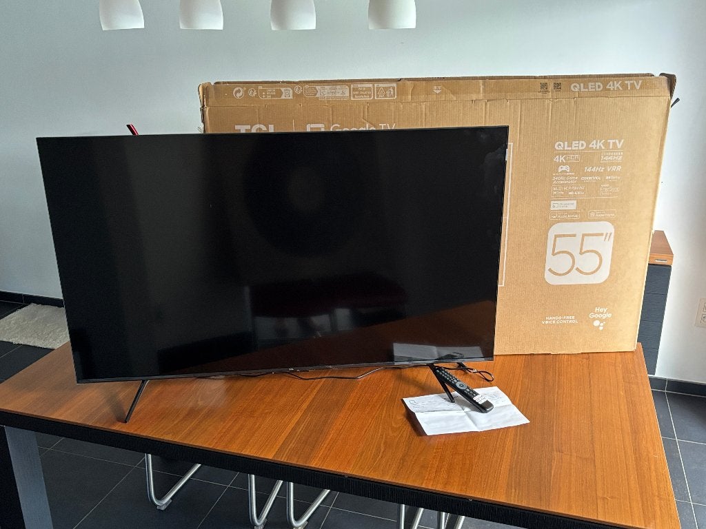Smart Tv TCL 4K Qled scherm 55inch internet wifi enz, TV, Hi-fi & Vidéo, Télévisions, QLED, 120 Hz, Comme neuf, Enlèvement