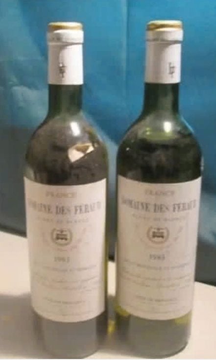2x Domaine des Féraud - blanc - 1983, Collections, Enlèvement ou Envoi, Pleine, Comme neuf, Vin blanc