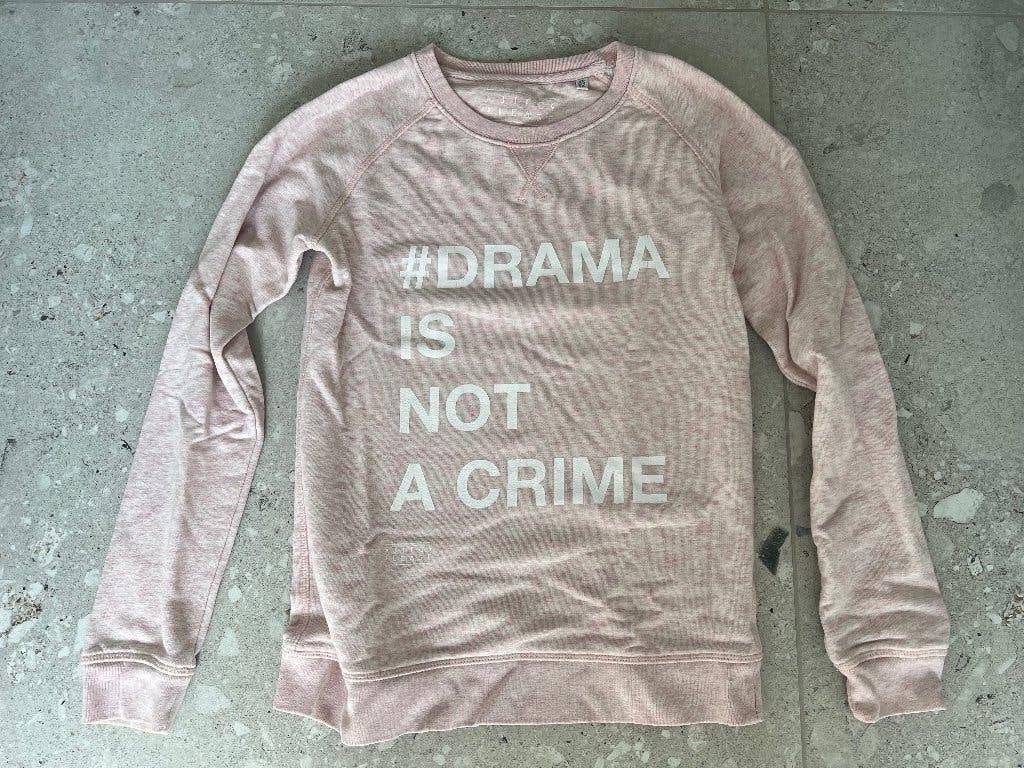 Trui met tekst op oud roze, Kleding | Dames, Truien en Vesten, Ophalen of Verzenden, Zo goed als nieuw, Maat 34 (XS) of kleiner