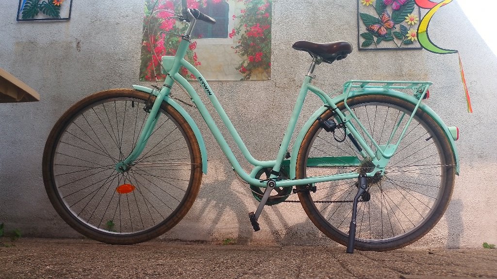 Fiets Elops 520 L mint, Vélos & Vélomoteurs, Vélos | Femmes | Vélos pour femme, Enlèvement, Utilisé, Autres marques, Vitesses