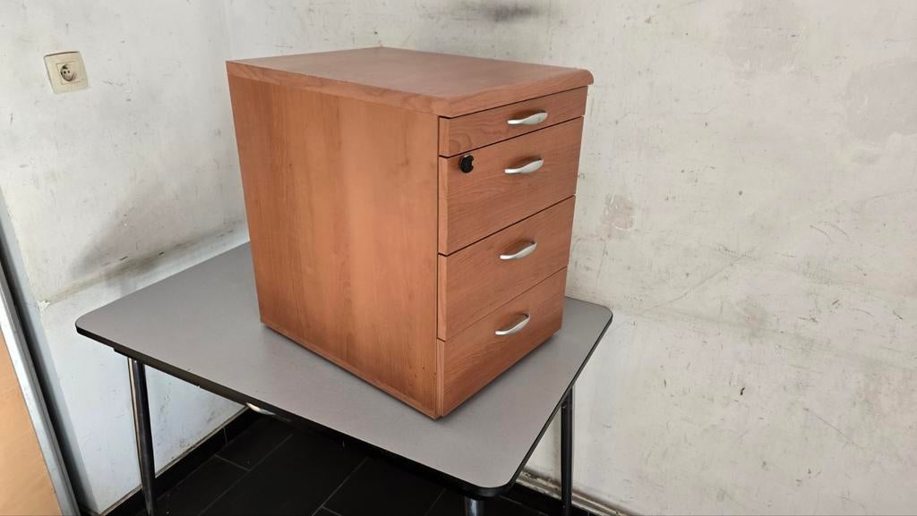 caisson de bureau de haute qualité en bois sur roulettes ave