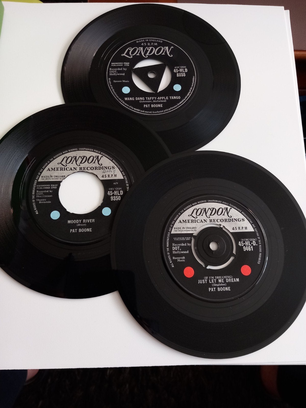 PAT BOONE. 60s  OLDIES POP-CORN ROCK UK . 3 X 45T, Ophalen of Verzenden, Pop
