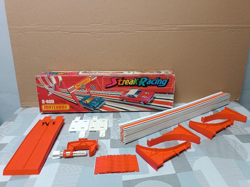 Matchbox S-400 Streak Racing Twin Loop Set 1978, Overige merken, Ophalen of Verzenden, Handmatig, Racebaan