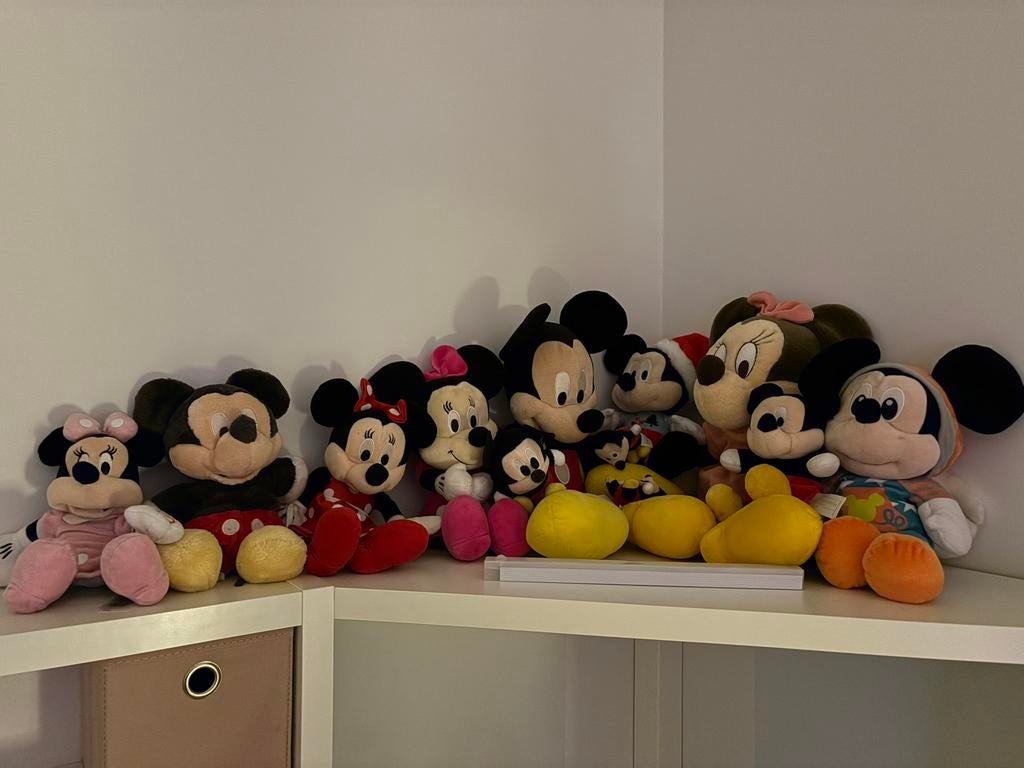 Verzameling Mickey Mouse knuffels, Ophalen, Zo goed als nieuw