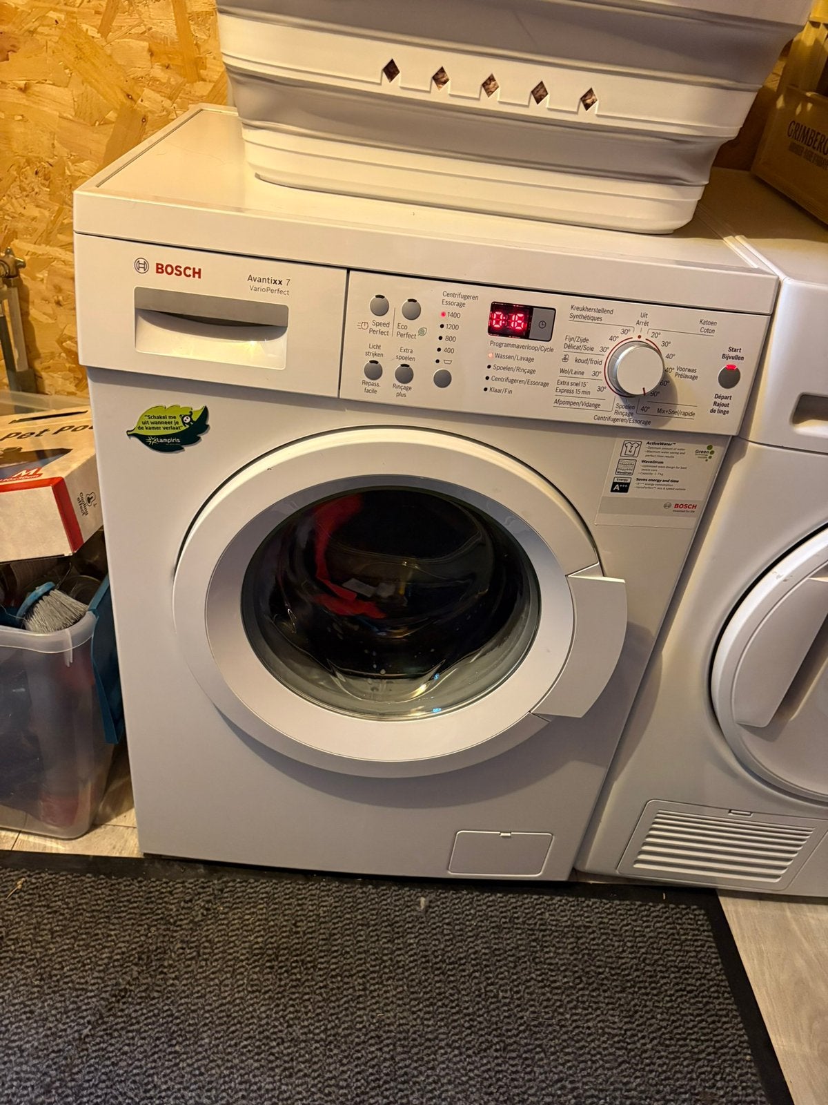 Wasmachine Bosch Avantixx 7 VarioPerfect, Elektronische apparatuur, Ophalen, Gebruikt, Handwasprogramma, 85 tot 90 cm